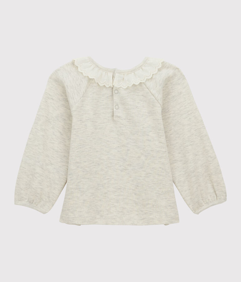 Blusa de algod&oacute;n de beb&eacute;. beige
