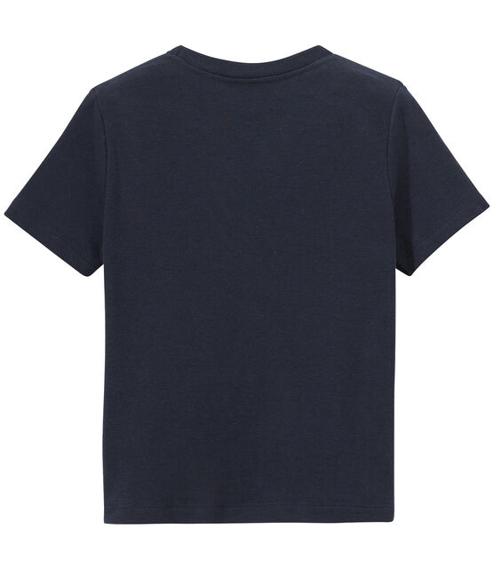Camiseta para niño con estampado azul SMOKING