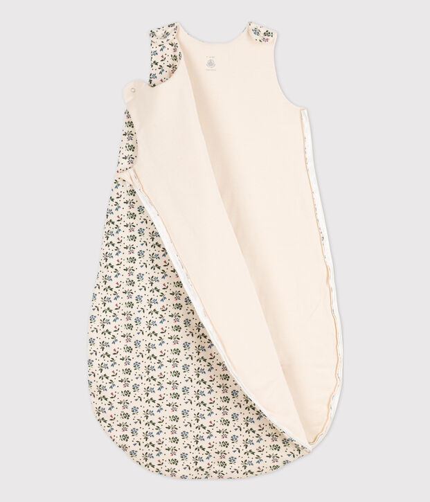 SACO DE ALGOD&Oacute;N CON FLORES DE BEB&Eacute; TOG 3 crudo/multicolor