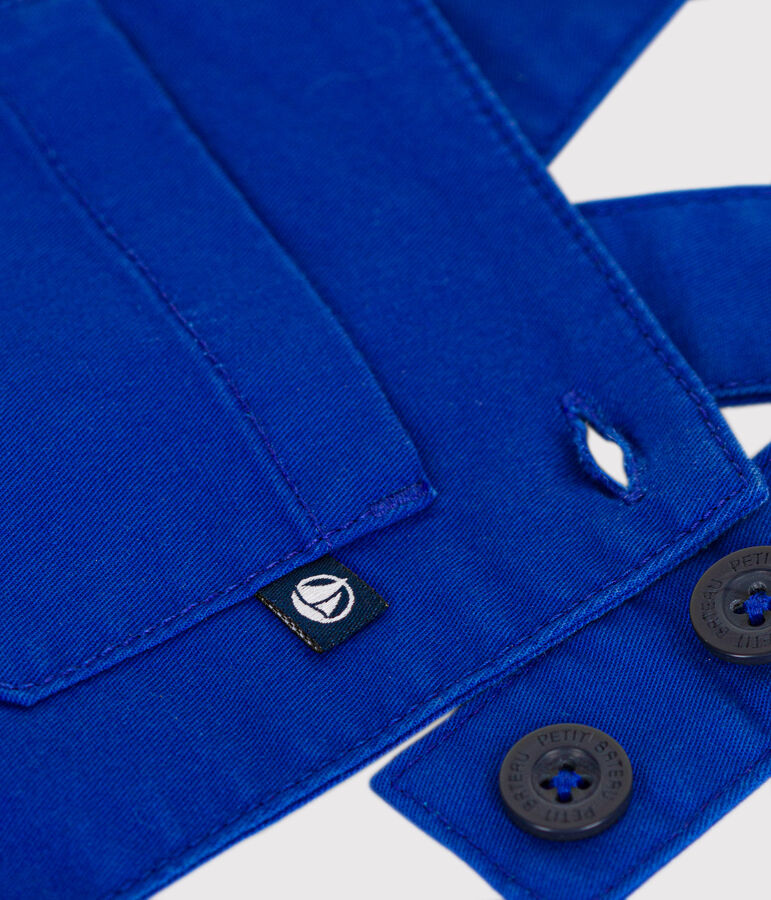 Peto corto de sarga para beb&eacute; azul