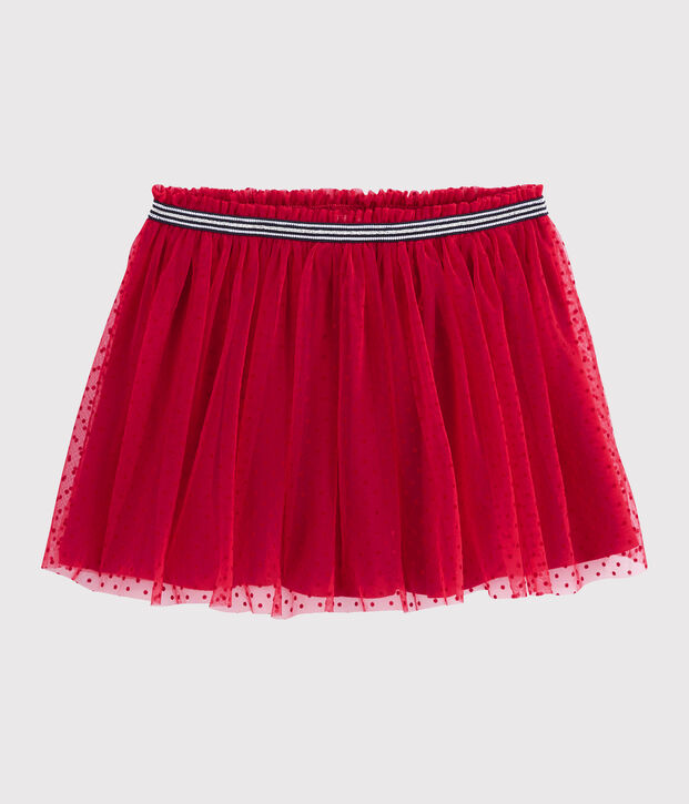 Falda de tul para ni&ntilde;a rojo