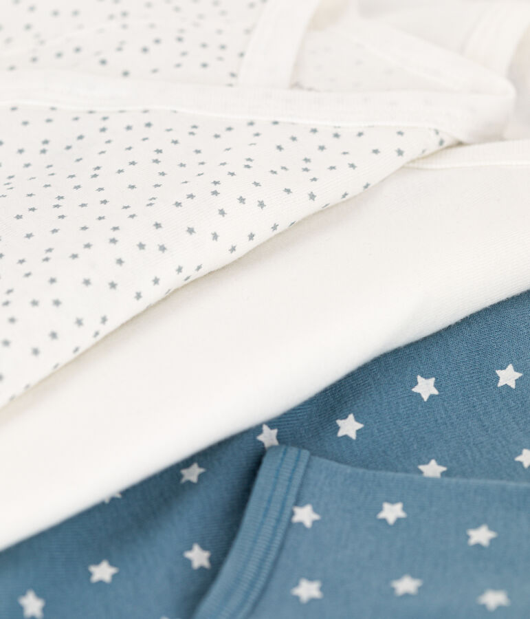 Juego de 3 bodis de algod&oacute;n de manga larga para beb&eacute; multicolor