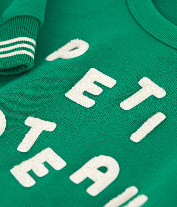 Sudadera de felpa para ni&ntilde;o/ni&ntilde;a verde