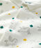 Pelele de bebé con estampado de caballos alados de terciopelo de algodón orgánico blanco MARSHMALLOW/blanco MULTICO