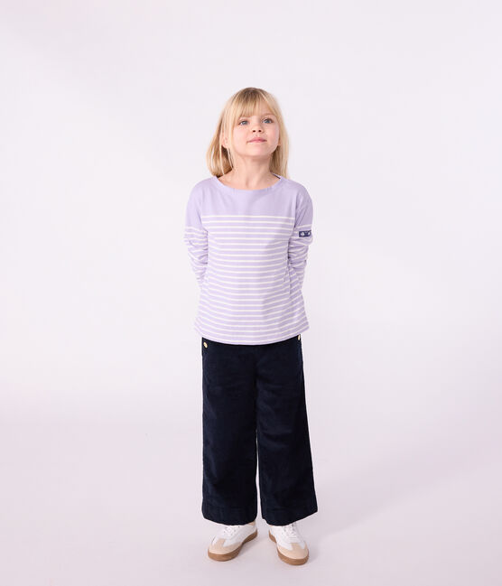 Marinera infantil de algodón violeta SQUAW/ MILK