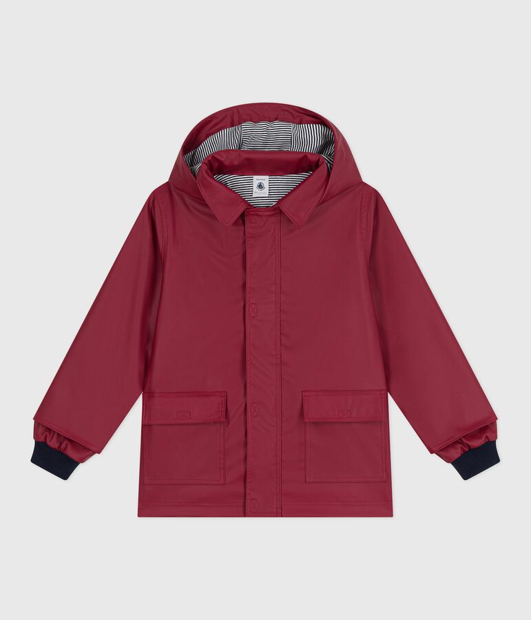 Impermeable emblem&aacute;tico infantil unisex rojo