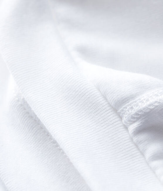 Gorro de recién nacido blanco de bebé de algodón orgánico blanco ECUME