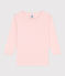 Camiseta de manga larga de algodón para niña rosa MINOIS