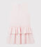 Vestido sin mangas de punto de niña rosa MINOIS/blanco MARSHMALLOW