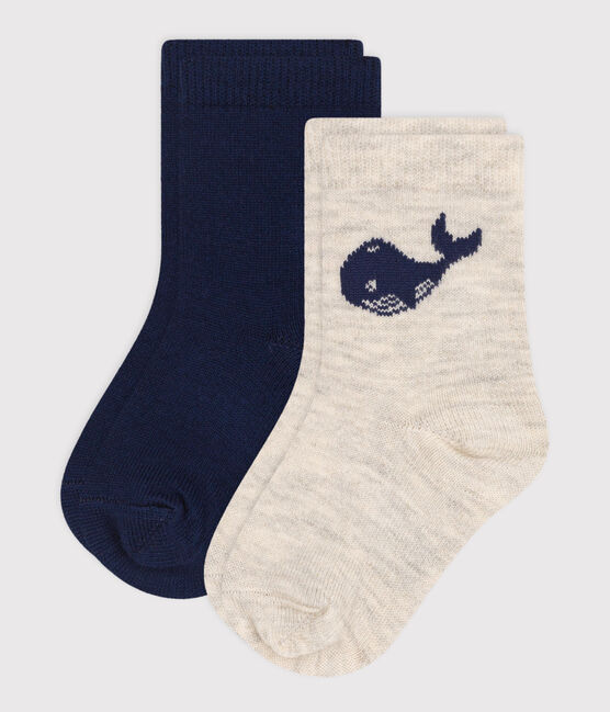 2 pares de calcetines de algodón con motivo de ballena para bebé variante 1