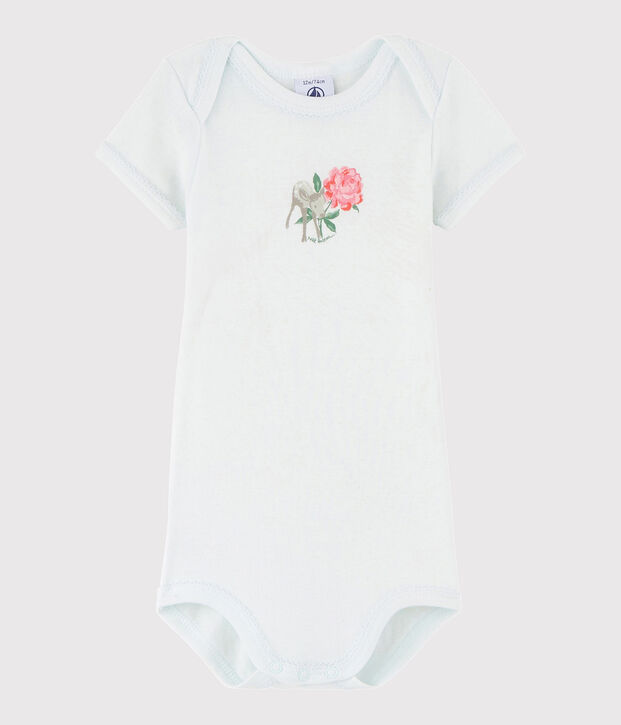Bodi de manga corta de beb&eacute; ni&ntilde;a azul Bocal