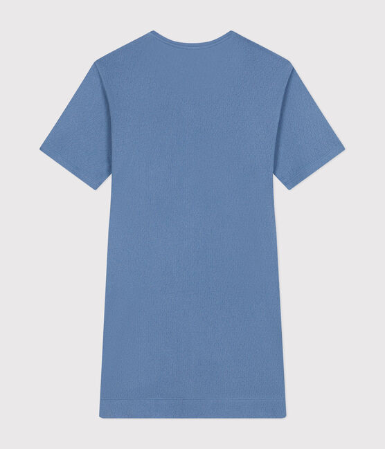Camisón de algodón calado para mujer azul BEACH