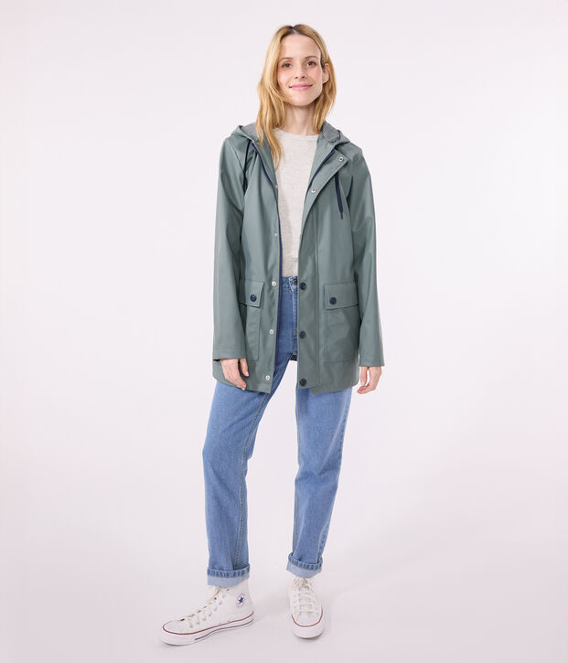 Impermeable ic&oacute;nico para mujer/hombre verde