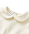 Body bebé niña de cuello claudine beige COQUILLE