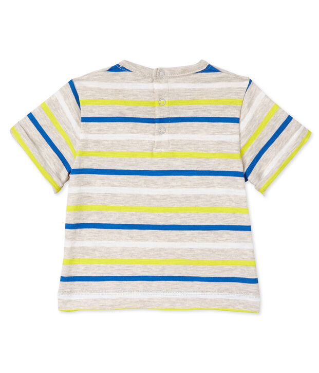 Camiseta de rayas para beb&eacute; ni&ntilde;o beige/multicolor