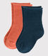 Juego de 2 pares de calcetines calados para bebé