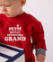 Sudadera de algodón con estampados para bebé rojo POMPEI