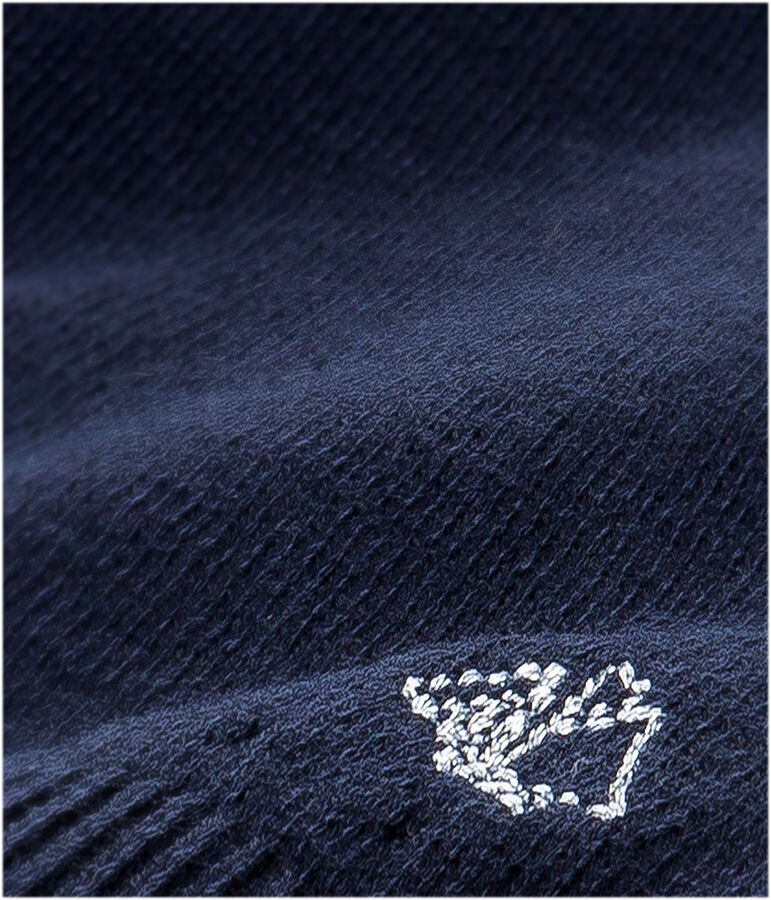 C&aacute;rdigan de beb&eacute; para ni&ntilde;a en algod&oacute;n azul