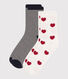 2 pares de calcetines de algodón estampados para mujer