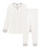 Pijama de tela túbica para niño blanco MARSHMALLOW/blanco MULTICO