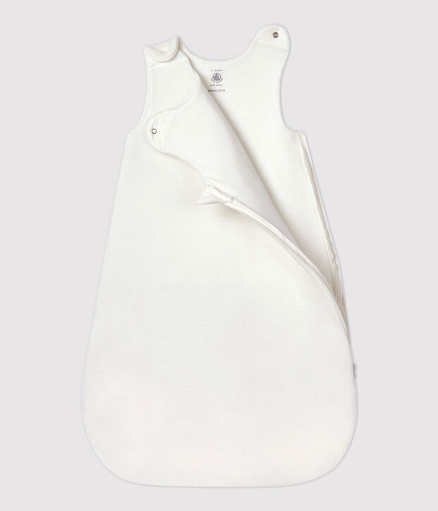 Saco de terciopelo para beb&eacute; blanco