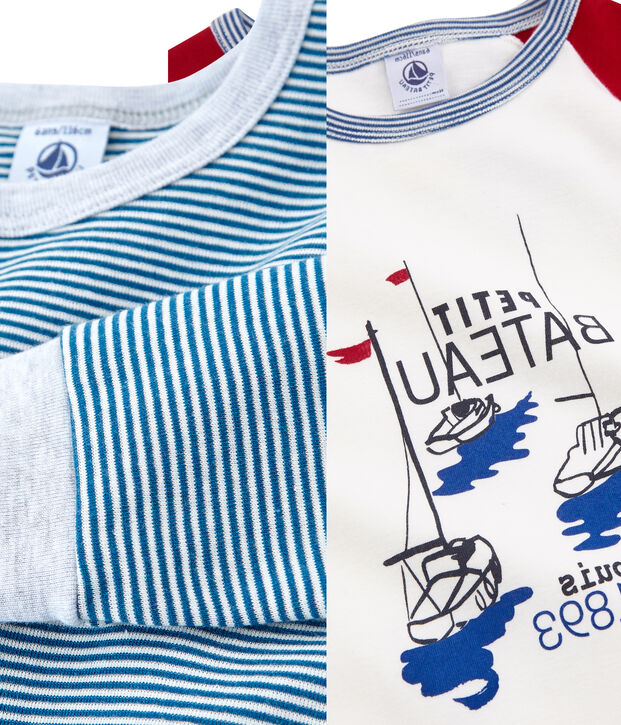 Lote de 2 pijamas para ni&ntilde;o multicolor