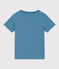 Camiseta de algodón de manga corta para niño verde LAVIS/azul VERDE