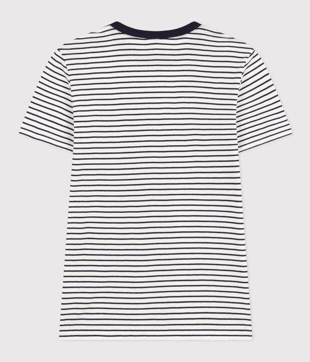 Camiseta La Ic&oacute;nica de algod&oacute;n a rayas para mujer blanco/azul