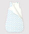 Saco de dormir de barcos de bebé de algodón ecológico blanco MARSHMALLOW/azul COOL