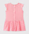 Vestido bebé niña con volantes rosa PETAL