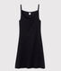 Vestido de tirantes emblemático de algodón de mujer