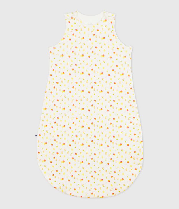 Saco para beb&eacute; de algod&oacute;n con estampado de peque&ntilde;as frutas TOG 0,5 blanco/multicolor
