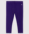 «Legging» de punto 1 x 1 liso para bebé niña. ROXO