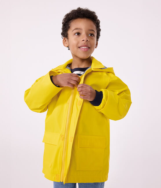 Impermeable emblemático para niña/niño amarillo JAUNE