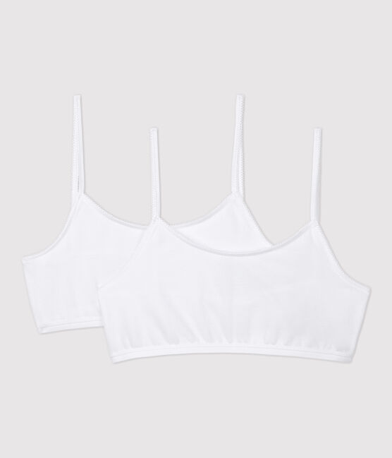 Lote de 2 sujetadores blancos de chica blanco ECUME