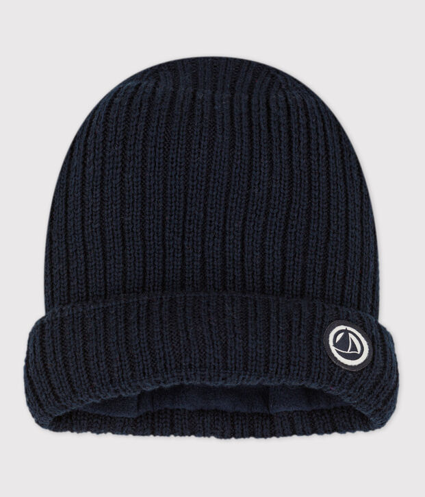 Gorro de punto tricotado con forro polar reciclado para beb&eacute; SMOKING