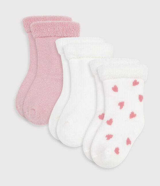 Juego de calcetines de algodón liso para recién nacido variante 1