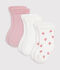 Lote de Calcetines para beb&eacute; de algod&oacute;n de rizo ligero liso multicolor
