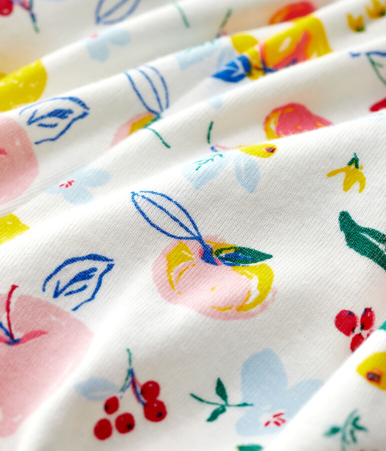 Braguitas bloomer con estampado de grosella de beb&eacute; ni&ntilde;a. blanco/multicolor