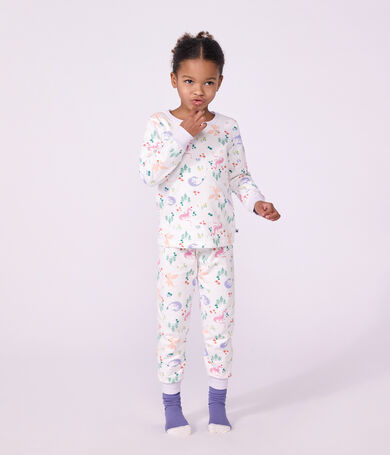Pijama infantil de mulet&oacute;n con estampado de dragones