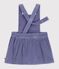 Vestido liso de pana sin mangas para beb&eacute; violeta