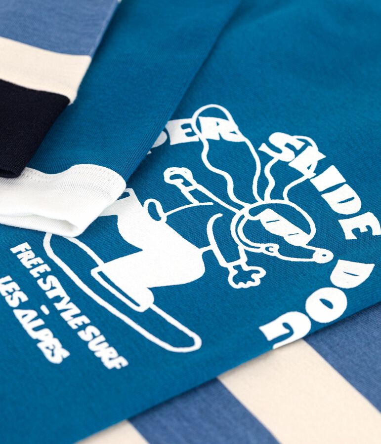 Juego de pijamas infantiles de algod&oacute;n estampado variante 1