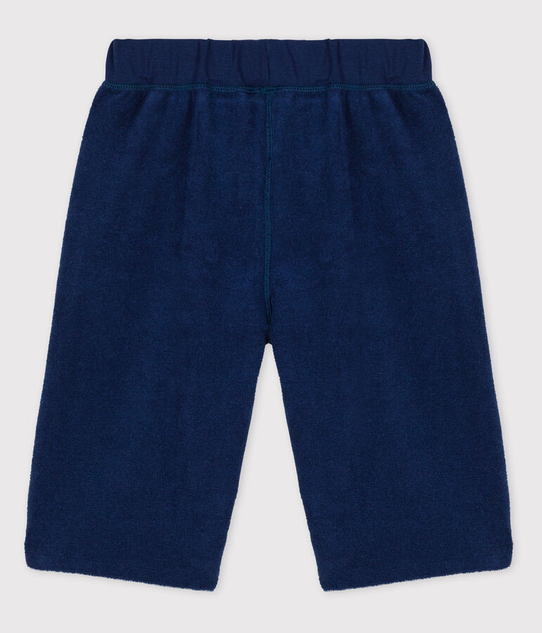 Bermudas de rizo de ni&ntilde;o azul