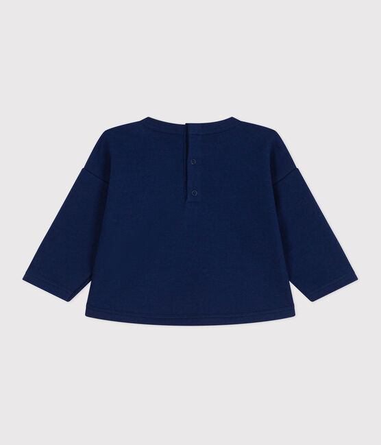 Sudadera lisa de algodón para bebé azul MEDIEVAL