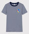 Camiseta L'ICONIQUE Water Family x Petit Bateau azul MEDIEVAL/blanco MARSHMALLOW