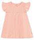 Blusa manga corta de algodón/lino para bebé niña