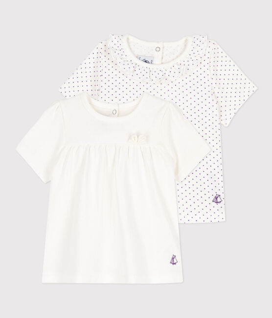 Juego de 2 camisetas para bebé niña variante 3