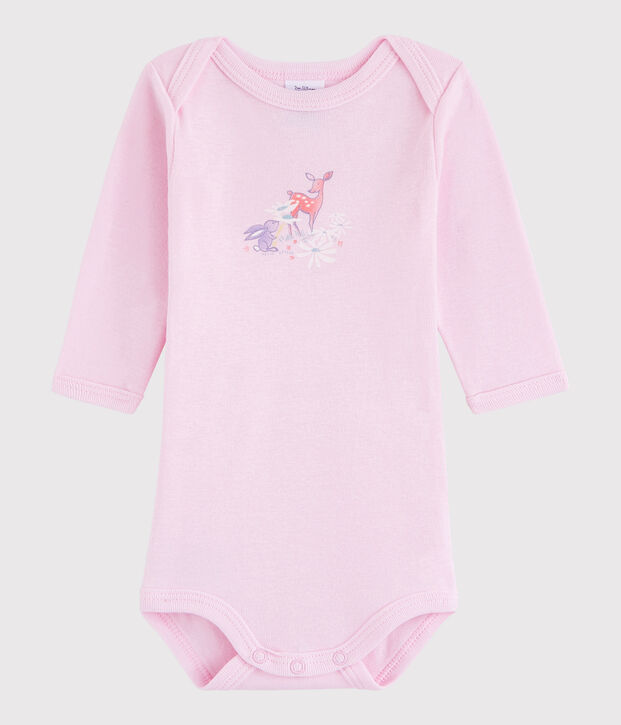 Bodi de manga larga de beb&eacute; ni&ntilde;a/ni&ntilde;o rosa