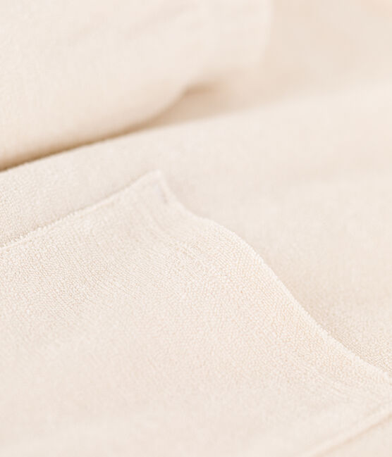 Pijama corto y liso de rizo para mujer crudo AVALANCHE