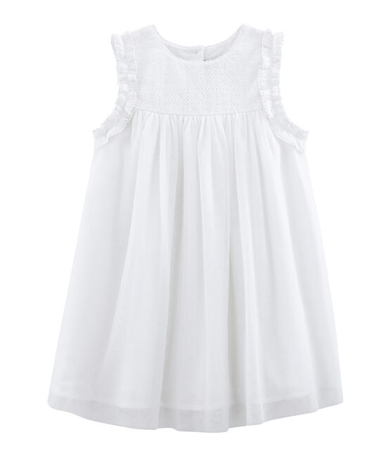 Vestido de ceremonia infantil para niña blanco ECUME/amarillo OR